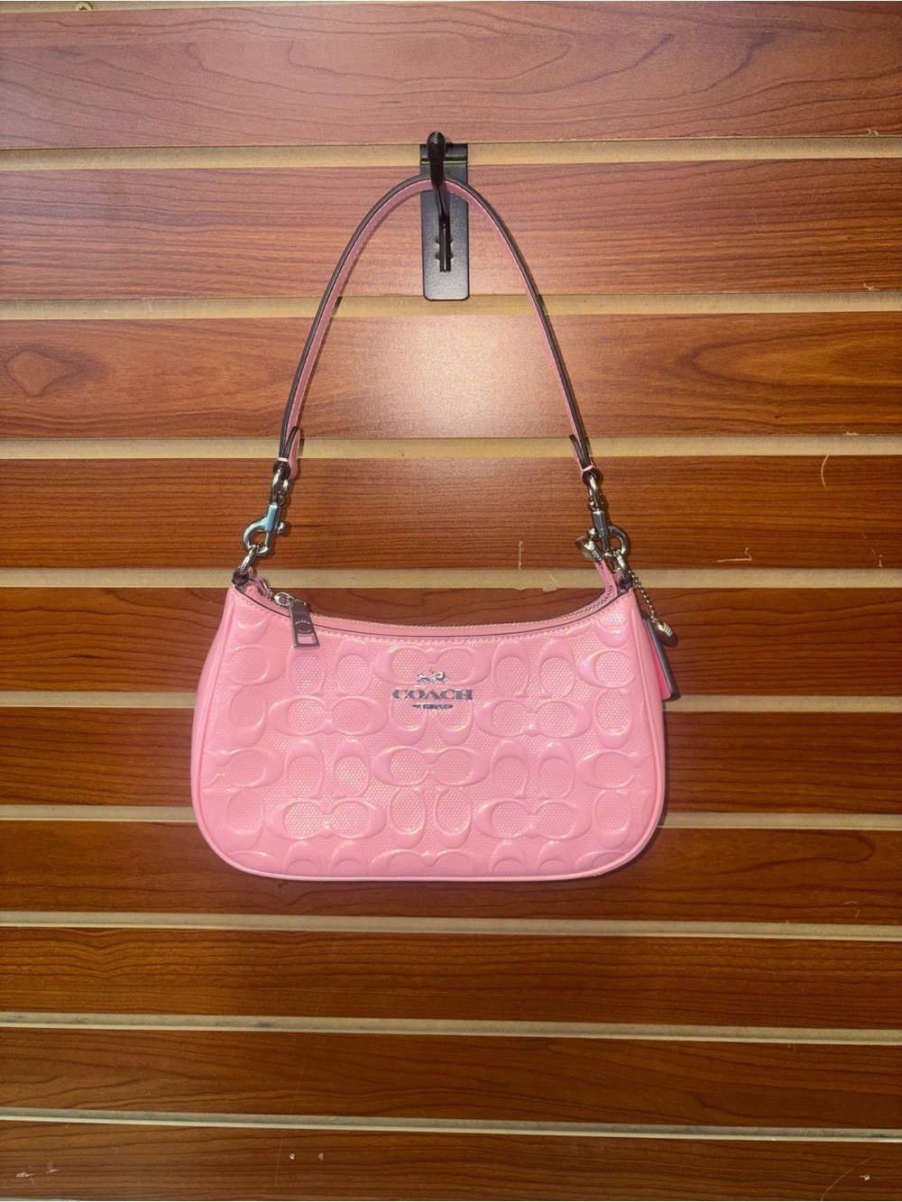 Coach Pink Signature Small Shoulder Bag